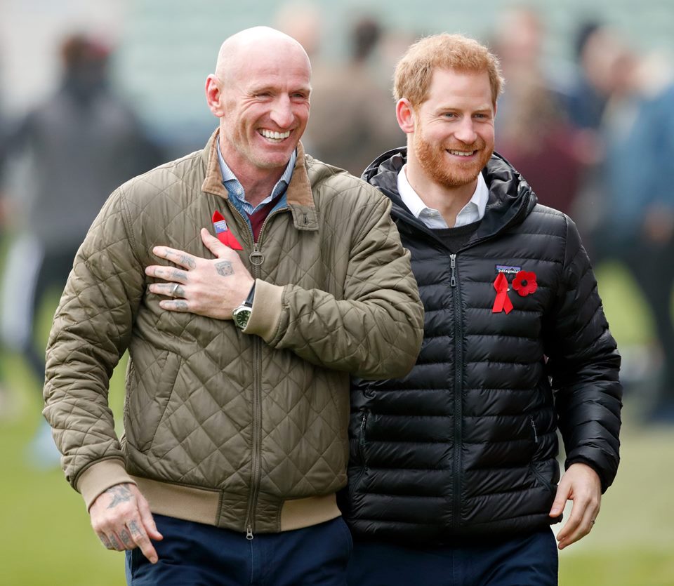 Gareth Thomas e Príncipe Harry