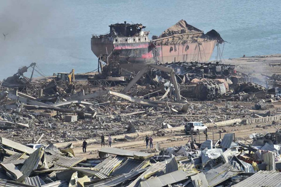 Explosão porto Líbano Beirute