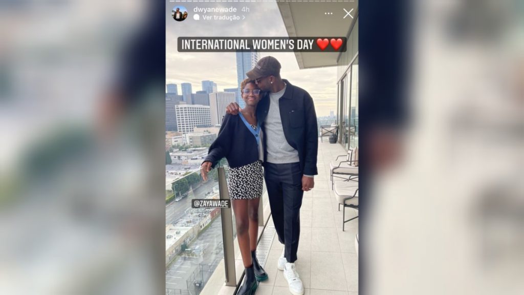 Dwyane Wade e sua filha transgênero, Zaya Wade