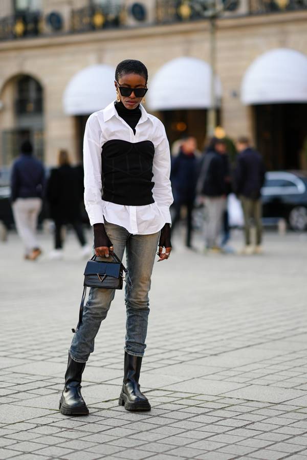 Corset no street style