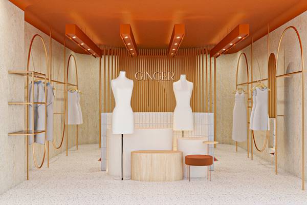 Pop-up store da Ginger no Shoppin Leblon, no Rio de Janeiro