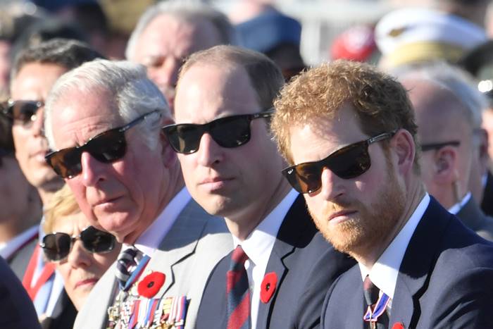 Charles, William e Harry