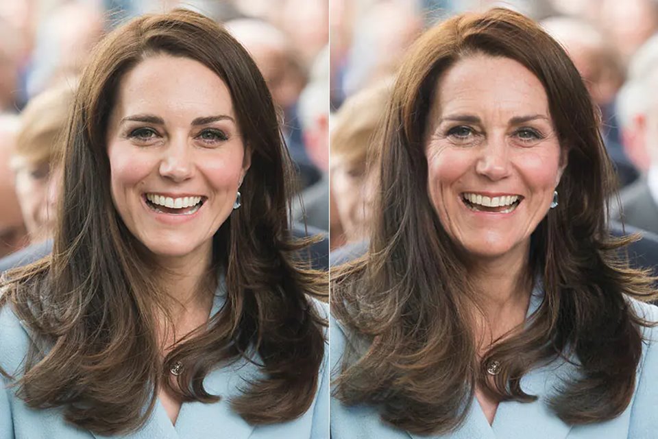 Foto colorida. Kate Middleton