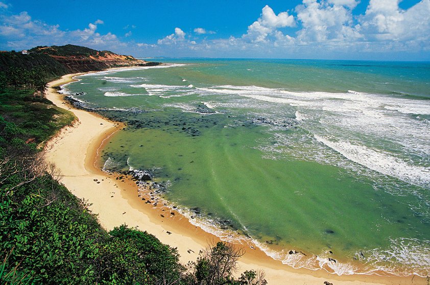 praia vista de cima