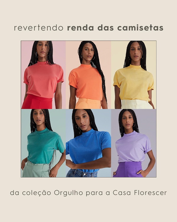 Arte de divulgação do projeto TRANSforma, da marca de moda Amaro, cujo objetivo é empoderar pessoas trans e travestis a partir da moda e da empregabilidade.