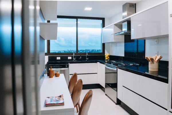 Cozinha Apartamento decorado Parque das Camélias – 03 suites – Noroeste