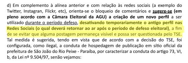 Portaria da Secom sobre regras eleitorais para 2022