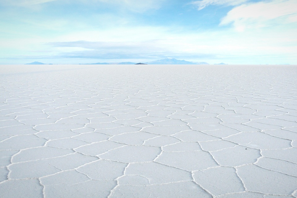 Vista deslumbrante do Salar De Uyuni