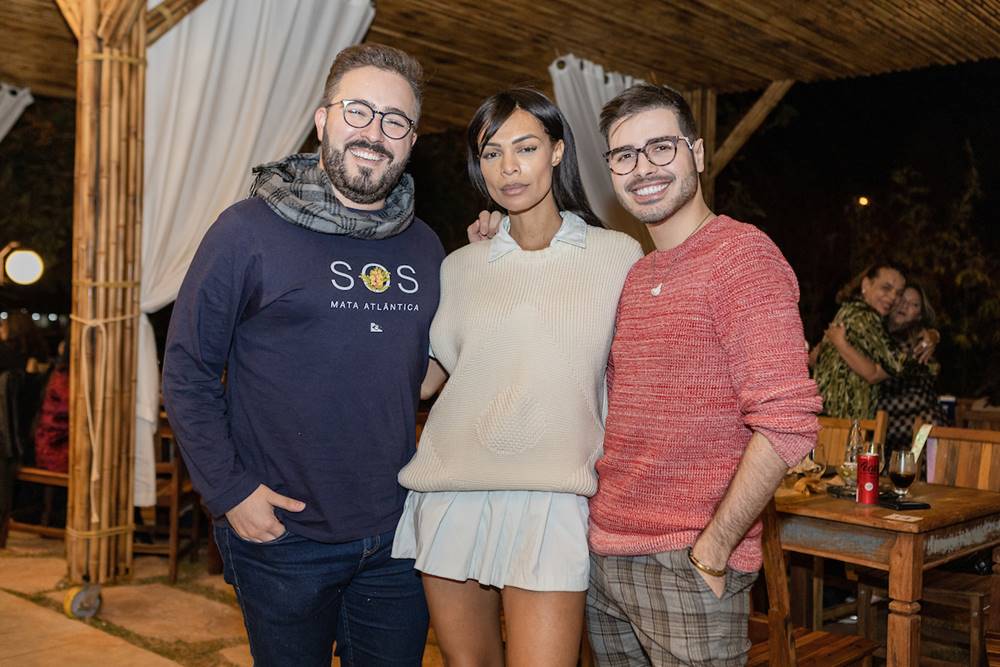 Felipe Malta, Juliana Cunha e Daniel Abem