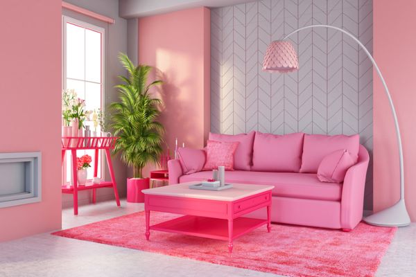 Decoração pink