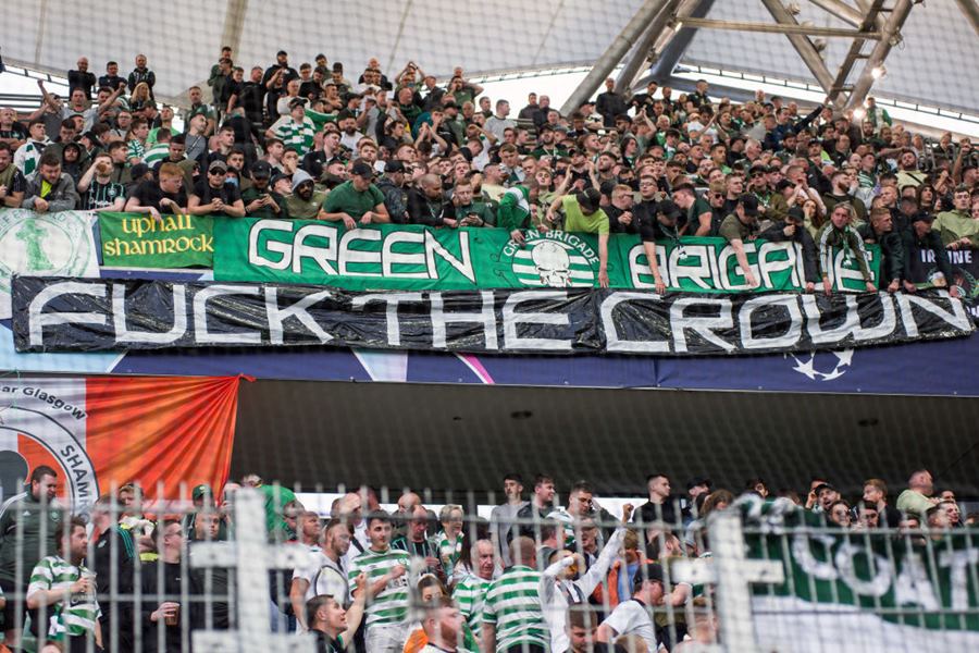 Imagem colorida torcida do celtic