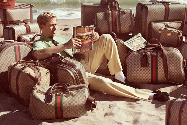 Na imagem com cor, Gucci lança campanha estelada por Ryan Gosling 