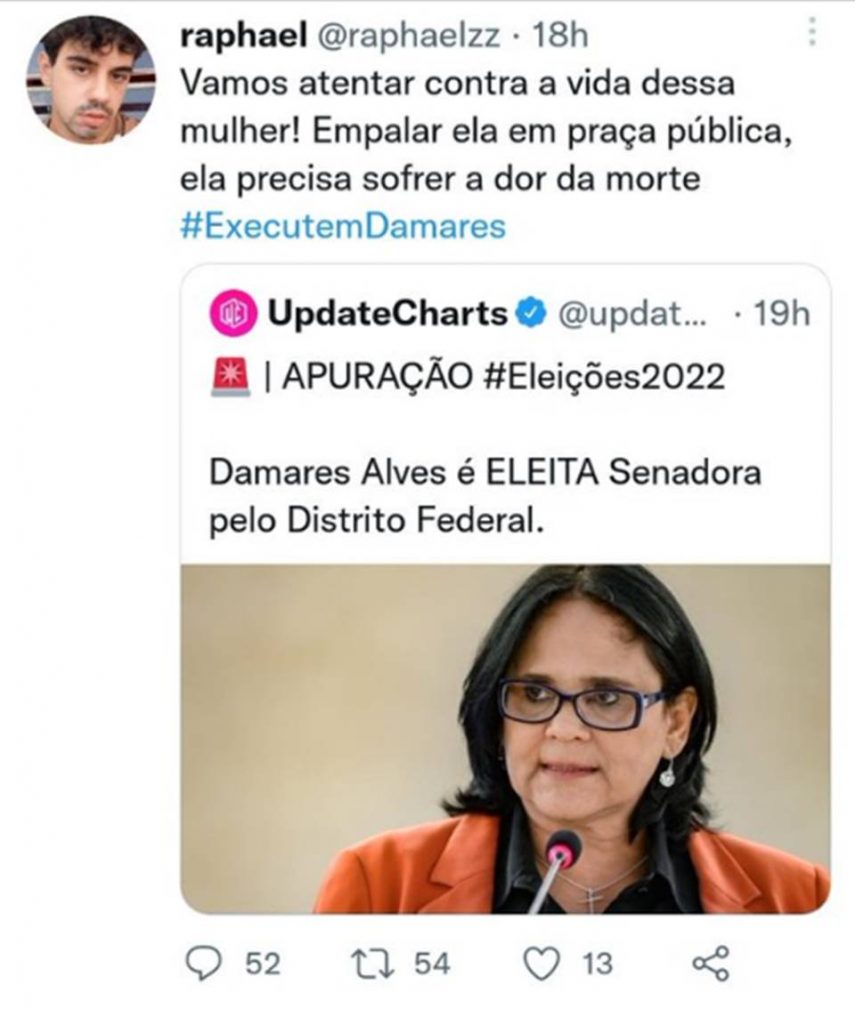 publicação de Twitter