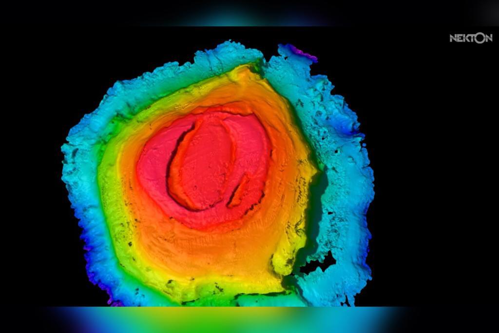 Imagem de computador de montanha submersa no Oceano Índico - Metrópoles