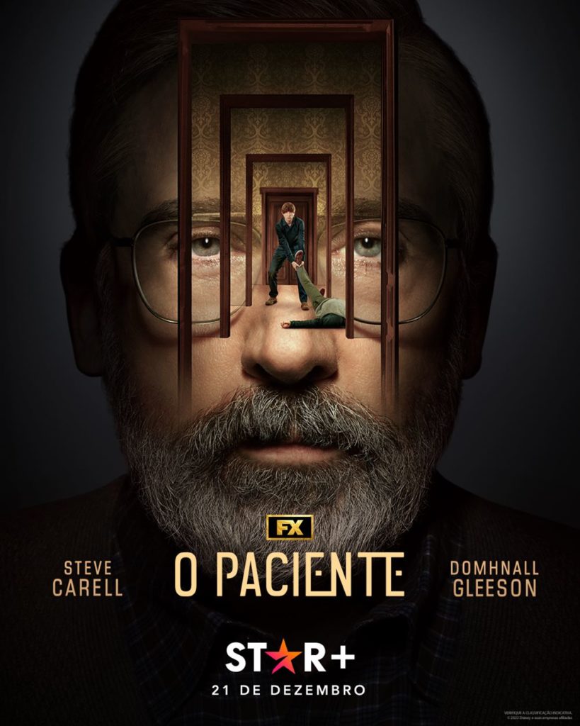 Pôster oficial de O Paciente, da Star+, com Steve Carell - Metrópoles