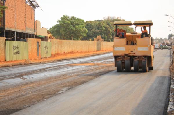 Obras de drenagem e pavimentação em Vicente Pires-Metrópoles