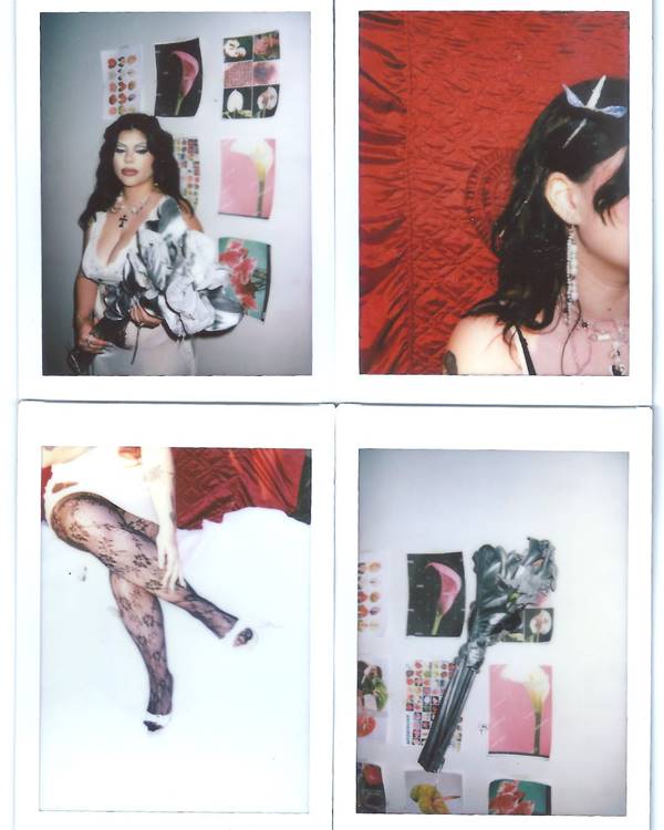 Polaroids de modelos usando peças da Trela - Metrópoles 