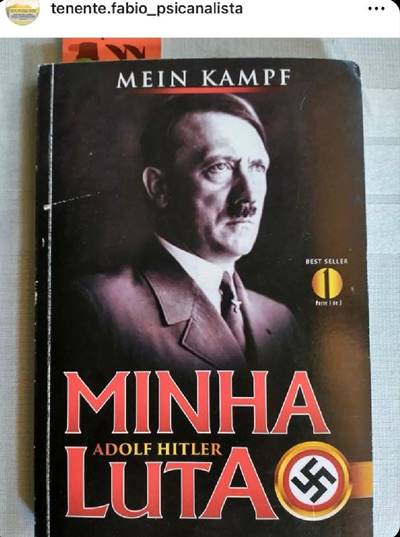 Capa do livro Minha Luta, escrito por Adolf Hitler