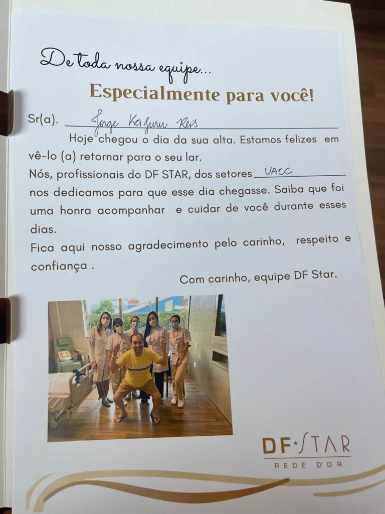 Mensagem da equipe do DF Star ao senador Kajuru