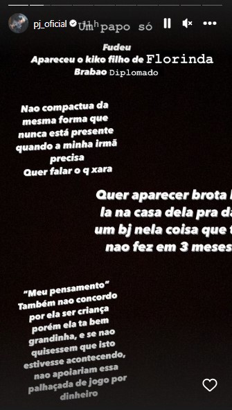 Filho de Naldo detona filho de Moranguinho