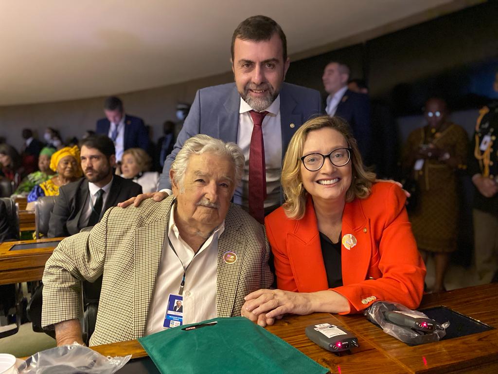 Mujica, Maria do Rosário e Marcelo Freixo