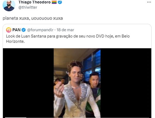 Na imagem com cor, print do Twitter - Metrópoles