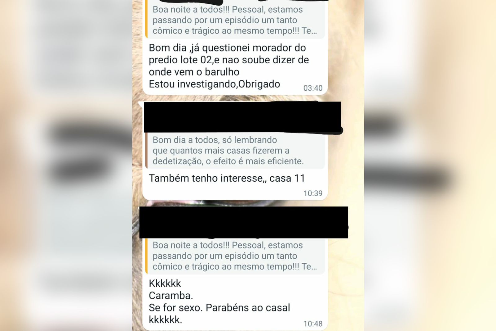 Gritos de moradora geram debate em grupo de condomínio: “Agressão ou sexo  selvagem” | Metrópoles