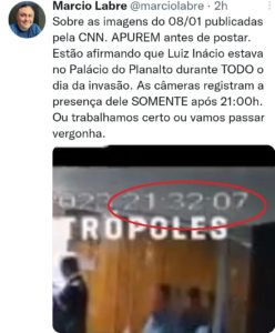 Postagem de Márcio Labre