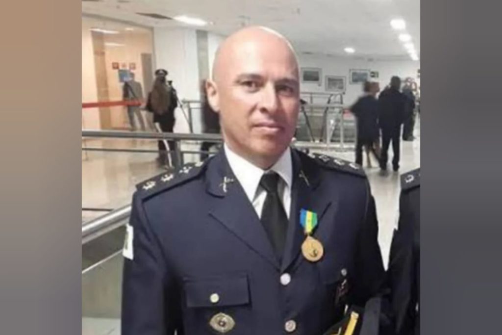 coronel da PM André Costa, futuro assessor de Michelle Bolsonaro