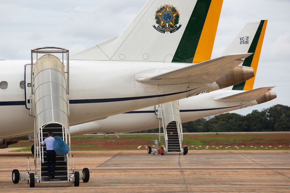 Brasília(DF), 05/02/2020 -  Aviao presidencial - militar da fab -