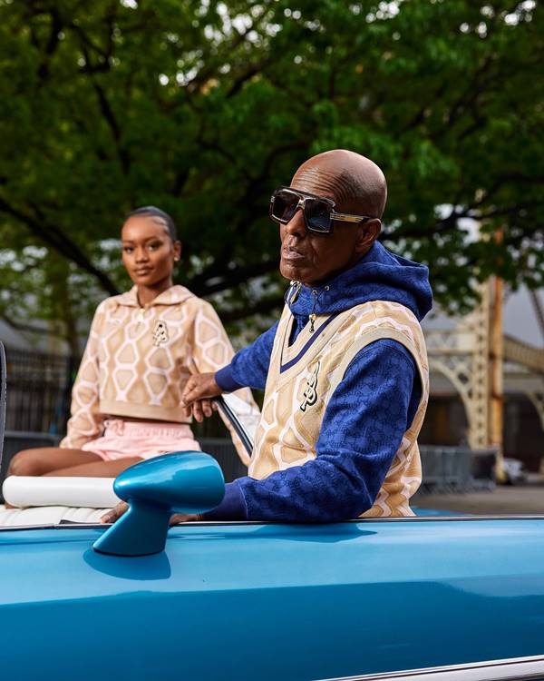 Dapper Dan em carro para campanha da Puma - Metrópoles