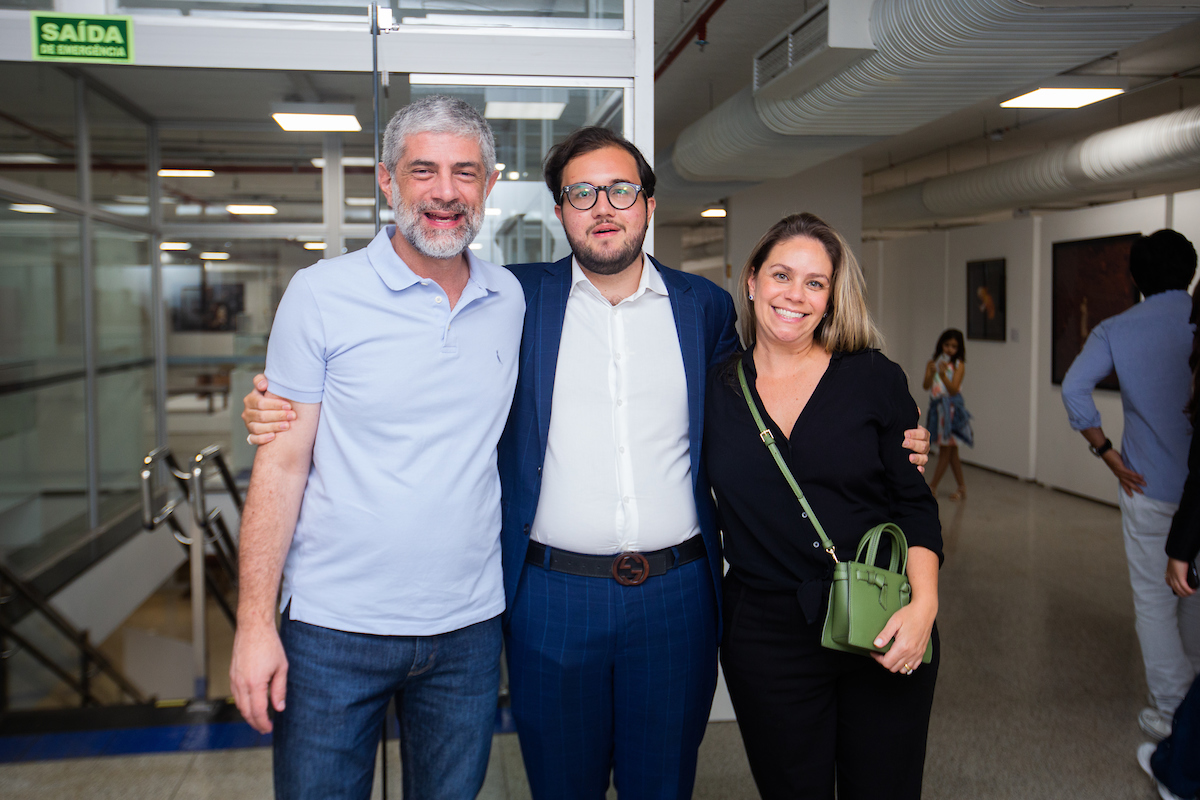 Luciano Carvalho, Antônio Aversa e Raquel Cavalcanti