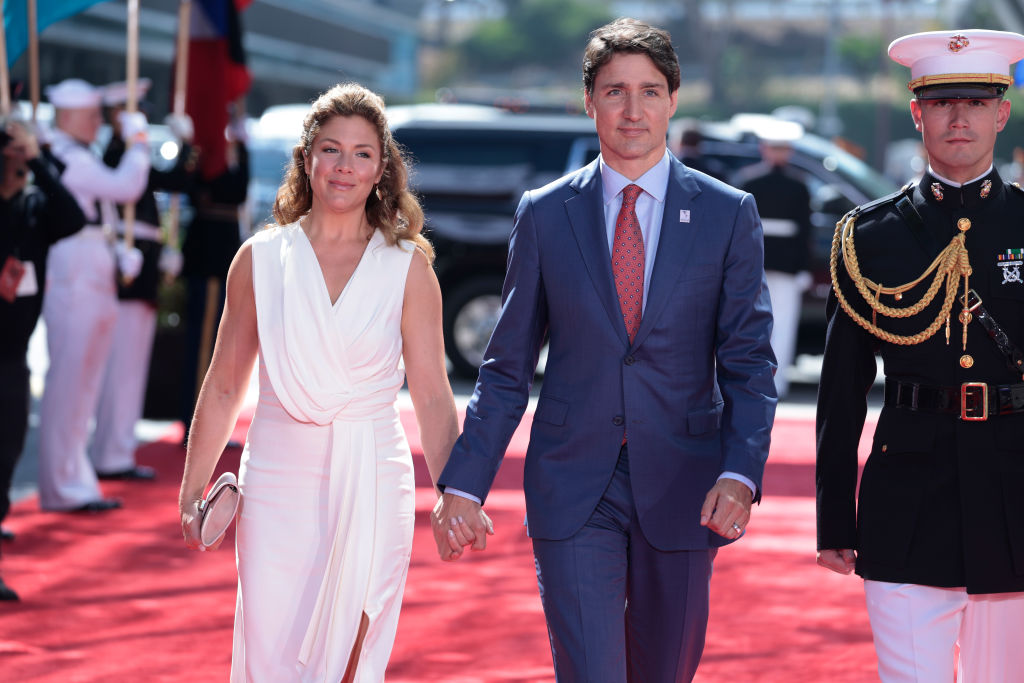 Primeiro-ministro do Canadá, Justin Trudeau, com a ex-esposa, Sophie Gregoire - Metrópoles