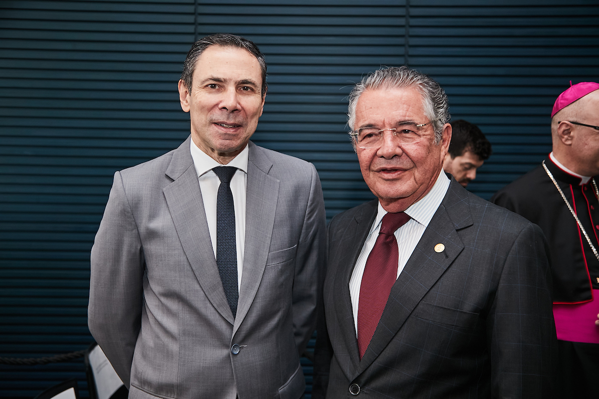 Carlos Duarte e o ex-ministro do STF Marco Aurélio Mello
