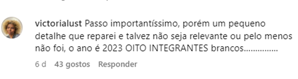 PRINT DO INSTAGRAM - Metrópoles 