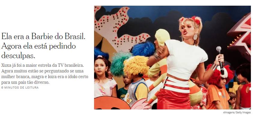 Xuxa é chamada de Barbie do Brasil por jornal americano - Metrópoles
