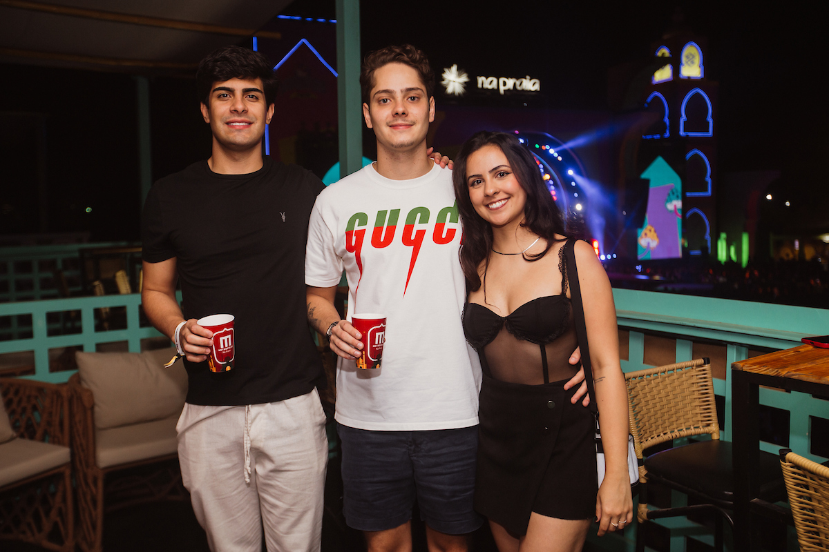 Caio Henrique, Marcelo Guth e Letícia Holanda