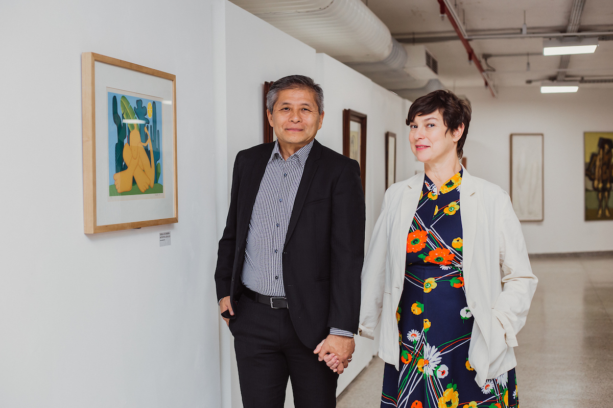 Leo Imamura e Maria Paula Fidalgo