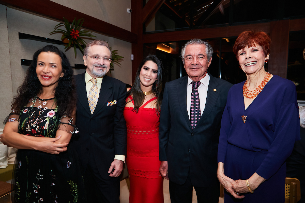 Claudia Meireles, Luiz Afonso Medeiros, Carolina Costa e Silva, Ex-Ministro Marco Aurélio de Melo e Clarice Medeiros