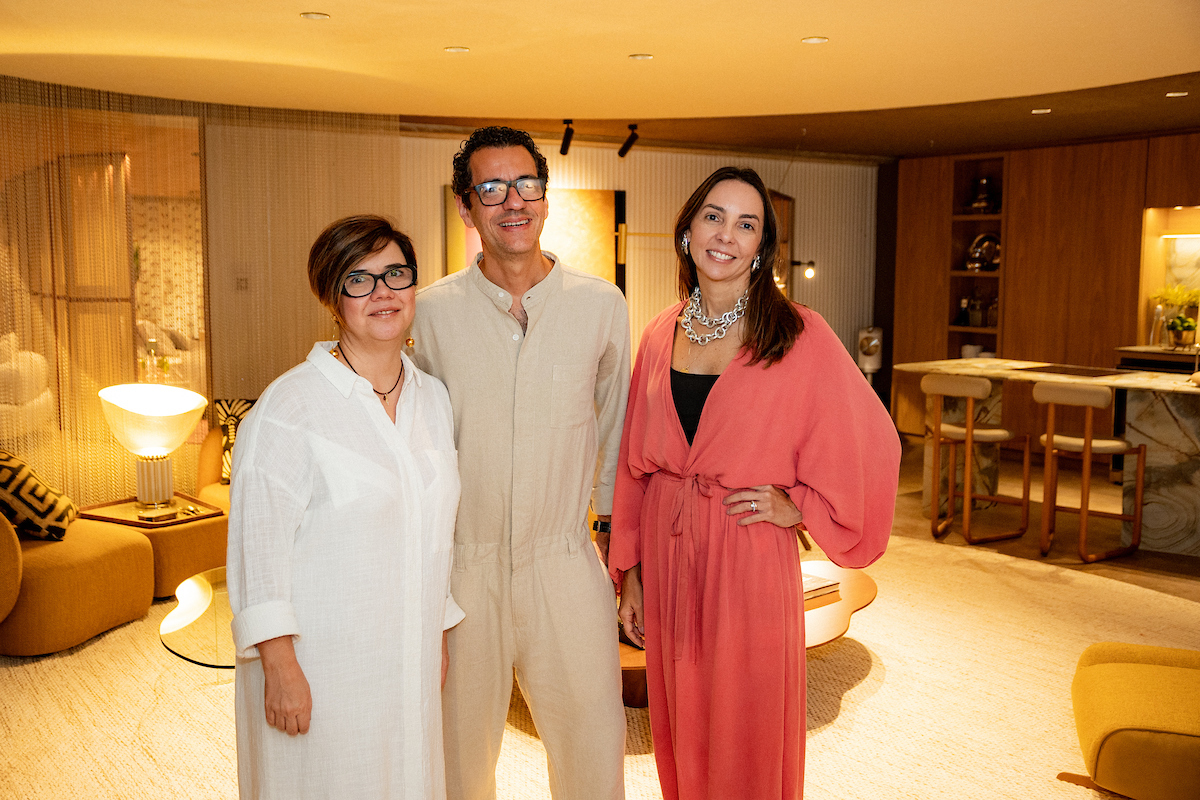 Márcia Varizo, André Brandão e Gabriela Bello