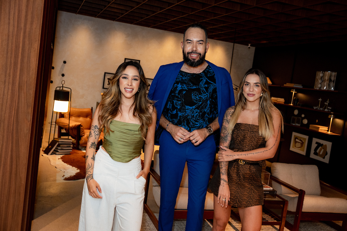 Juliana Oliveira, Gustavo Roccha e Ana Luisa Zinato