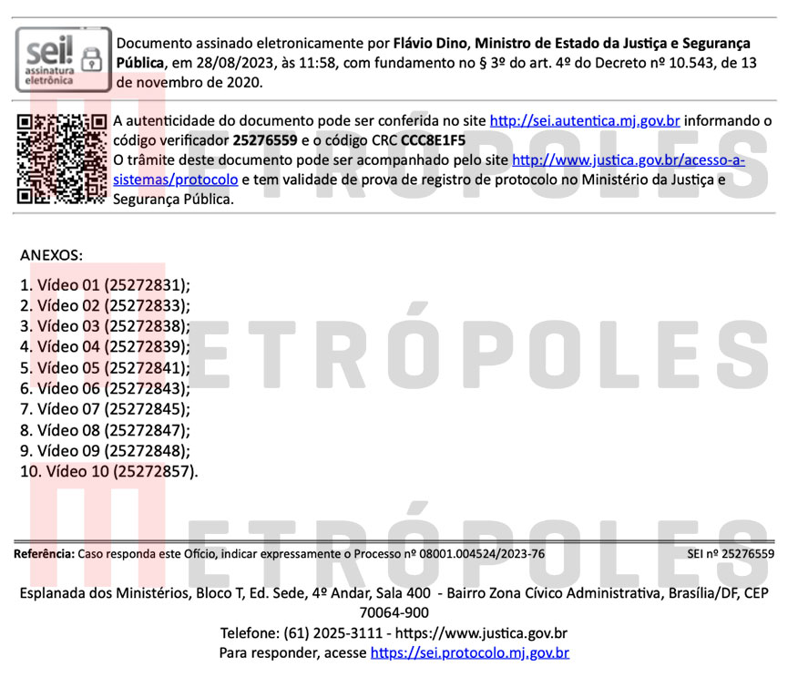 Alerta de Dino sobre 7 de Setembro enviado ao GDF