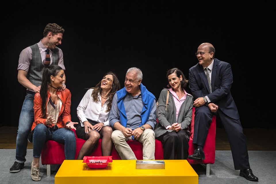 Antonio Fagundes, Mara Carvalho, Alexandra Martins, Ilana Kaplan, Fábio Espósito e Guilherme Magon - Metrópoles