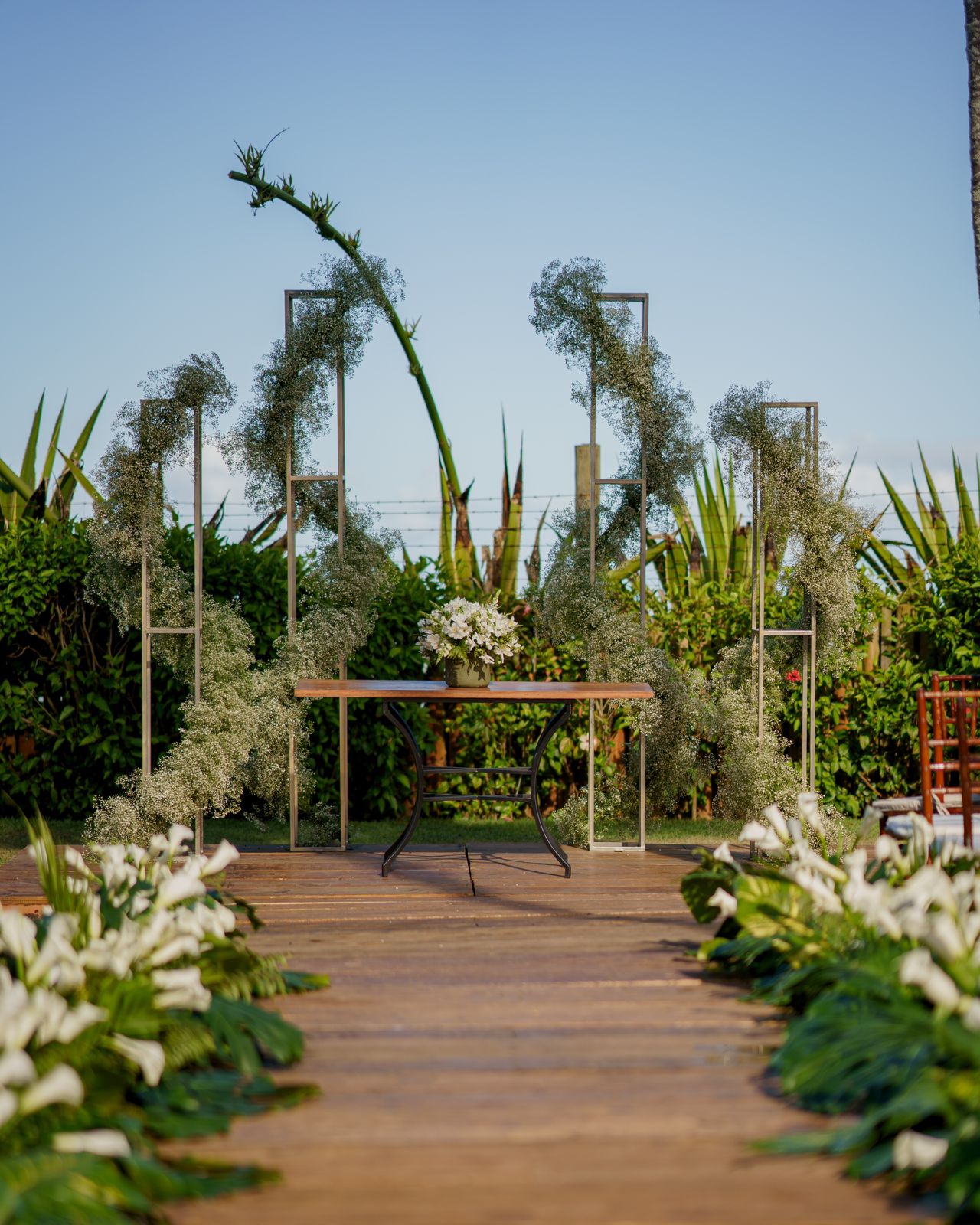 O casamento foi realizado na Casa Maitei, em Arraial D’Ajuda