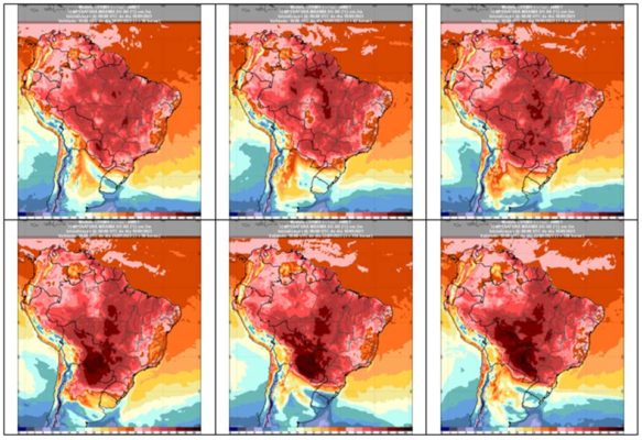 Foto colorida mostra altas temperaturas no Brasil - Metrópoles