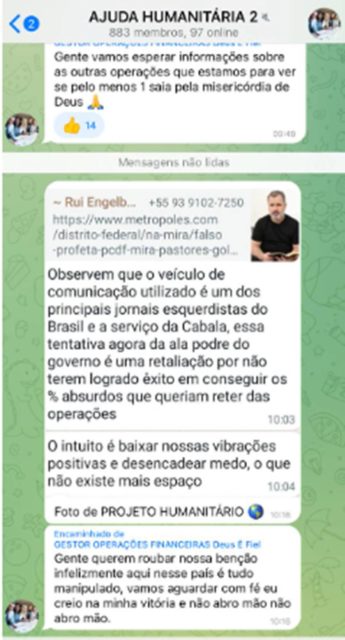 print de Telegram