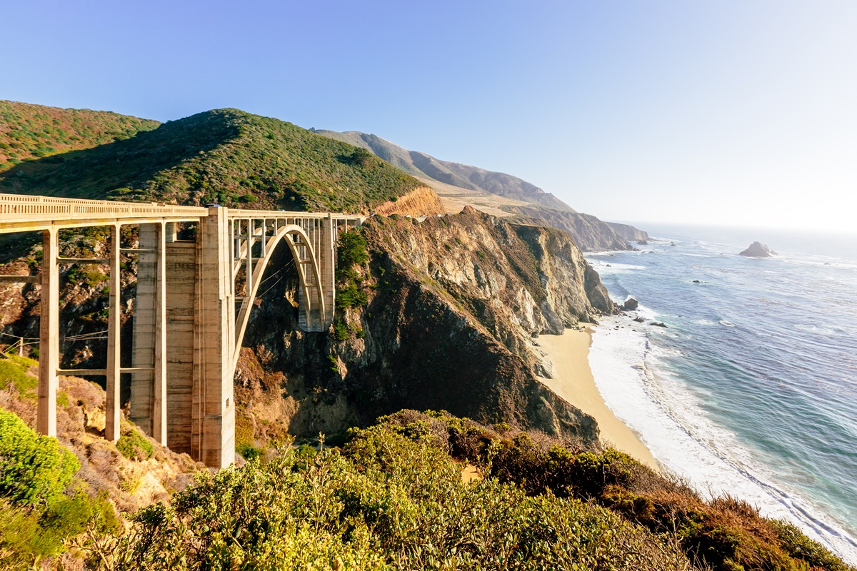 A ponte Bixby Creek Bridge 