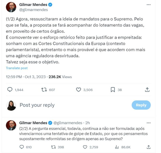 imagem tuite presidente Lula - metrópoles