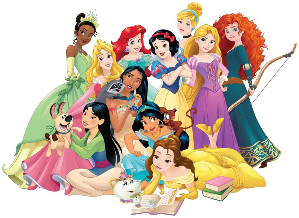 Foto colorida de várias princesas da Disney - Metrópoles