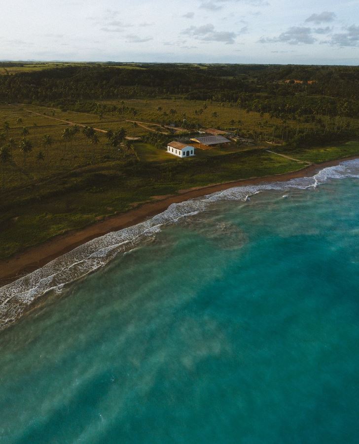 Vista aérea da Capela dos Milagres